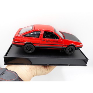 โมเดลรถยนต์ TOYOTA AE86  ทำจากเหล็ก สัดส่วน 1:28 แดง