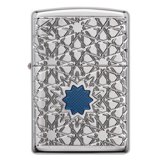 Zippo ไฟแช็กรุ่น 49076 Star Pattern Armor ของแท้ รับประกันตลอดชีวิต นำเข้าและจำหน่ายโดยตัวแทนจำหน่าย