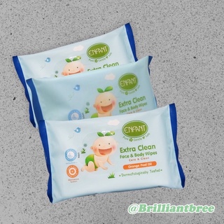 ทิชชู่เปียกทำความสะอาด 🍊 Enfant Extra Mild Face &amp; Body Wipes  30 แผ่น