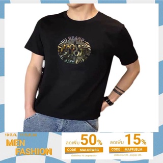 #สินค้าพร้อมส่ง#เสื้อยืดผู้ชายแขนสั้นคอกลมสไตล์เกาหลี (สกรีนตัวหนังสือ) TSH-017