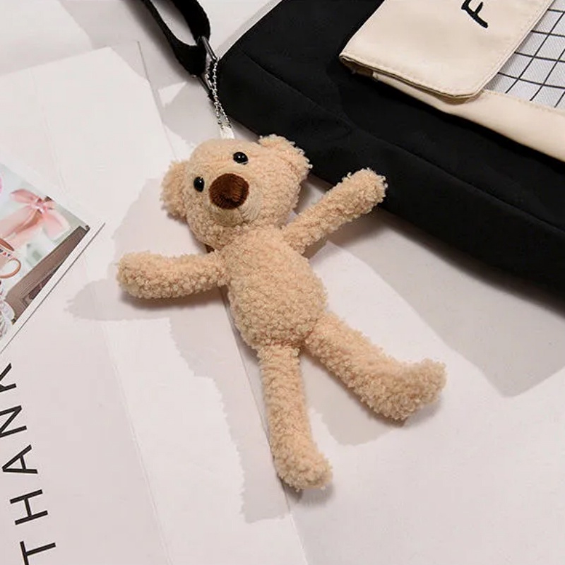 ตุ๊กตาสัตว์น่ารักสำหรับกระเป๋าและพวงกุญแจ รวมถึงหมี, แพนด้า, กบ, ไดโนเสาร์, แกะ และวัว - รูปที่ 2