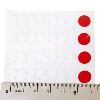 มี 2 สี ดำ / ขาว เล็ก สติกเกอร์ติดก้านแม็ก NISMO 1 ชุด ติดได้ 4 ล้อ ขนาดเล็ก 6 x 1 cm.