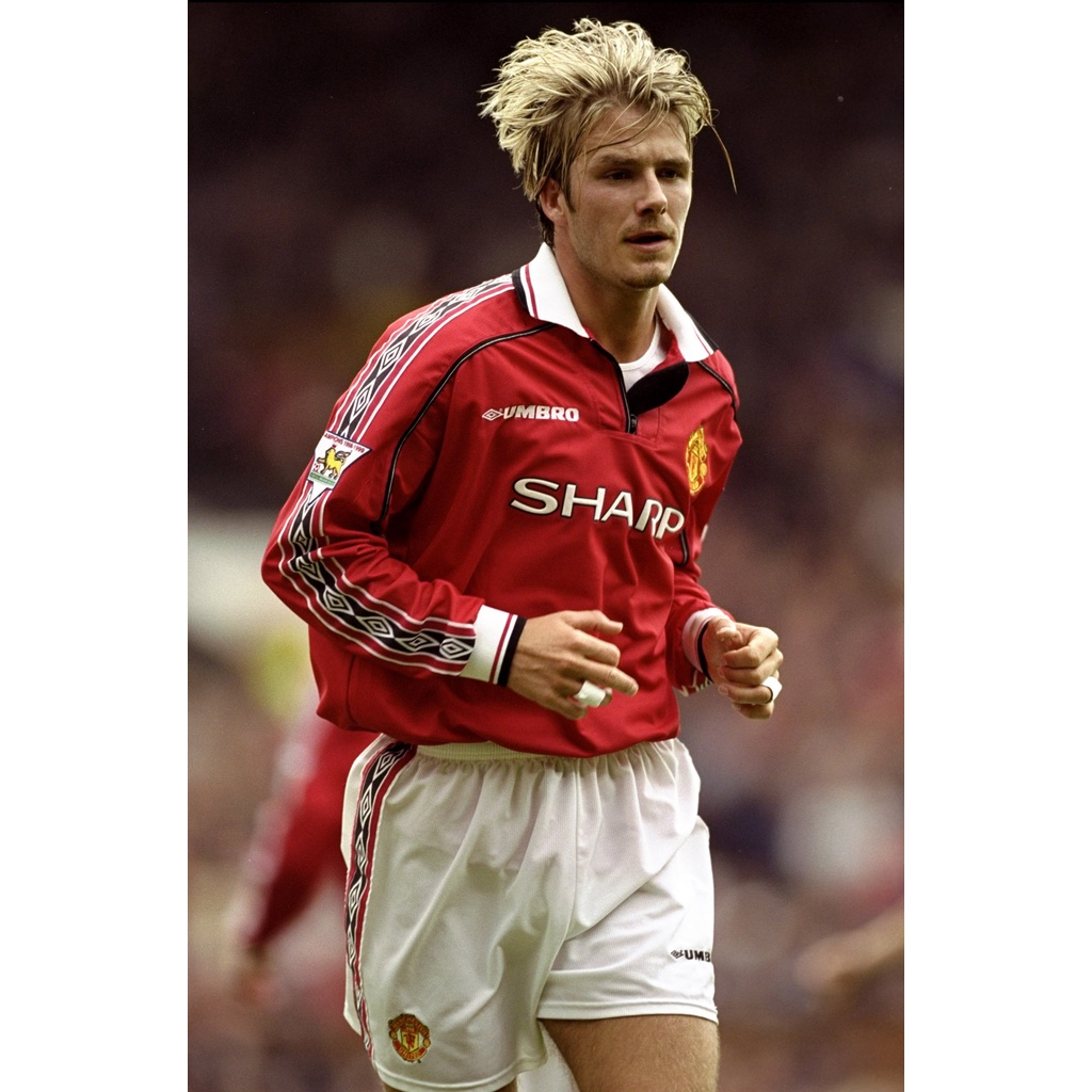 โปสเตอร์ David Beckham เดวิด เบคแคม Manchester United MUFC แมนเชสเตอร์ยูไนเต็ด แมนยู Poster รูปภาพ R