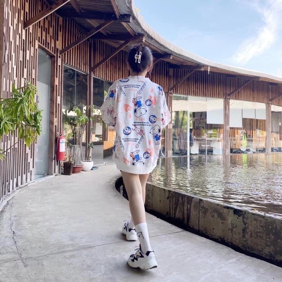 Ulzzan Womens Super Cute Cartoon Snoopy/Bmbo คาร์ดิแกน Unisex Form