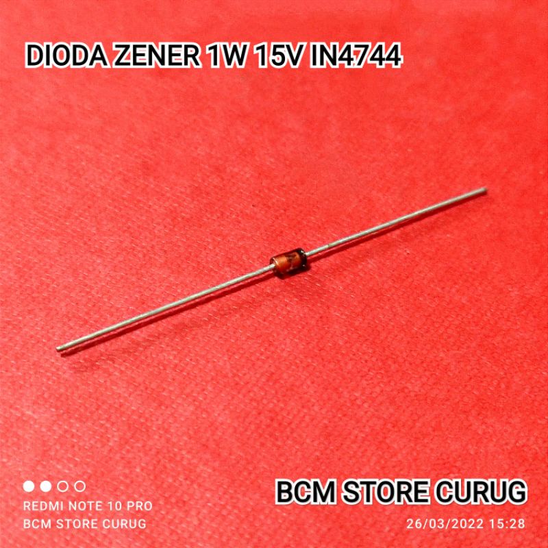 10 ชิ้น DIODE DIODE ZENER 1W 1 W 15V 15 V 1N4744 1N 4744 IN4744 IN 4744