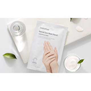 แผ่นมาร์กมือ innisfree สปามือ hand spa hand mask / innisfree special care mask [hand]