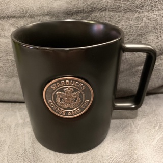 Starbucks Metal Badge Black 16oz