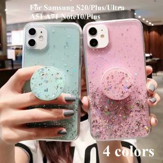 เคสโทรศัพท์มือถือลายกลิตเตอร์สําหรับ Samsung Galaxy S20 Fe S20 Plus Ultra Note 20 S10 Lite Note10 Lite S10 Plus A51