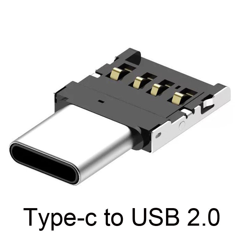 Mosible อะแดปเตอร์เชื่อมต่อข้อมูล OTG Micro USB Type-C USB-C Male To USB 2.0 Female