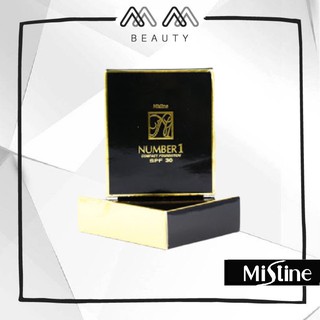 แป้งพัฟ Mistine number 1 compact foundation SPF30 มิสทีน แป้ง นัมเบอร์วัน