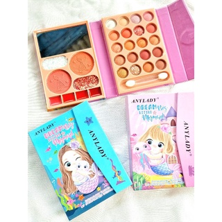 Anylady 4in1 ชุดแต่งหน้าแบบพกพา ลวดลายสดใส มีหลายลายให้เลือก