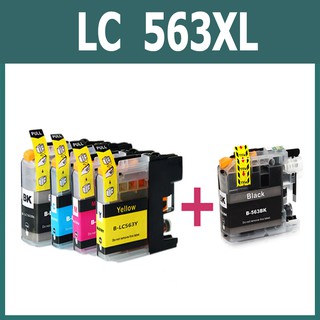 LC 563 หมึก LC 563XL LC563 สีดำ LC563XL LC 563 XL ตลับหมึกสำหรับ Brother J2510 J2310 J3520 J3720