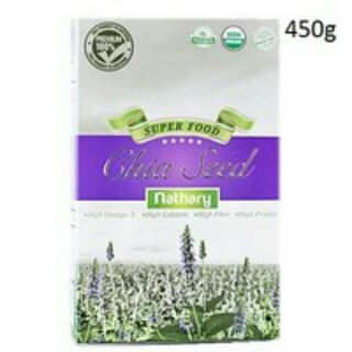 Chia Seeds By Nathary เมล็ดเชีย ตราเนธารี่ ขนาด 450 กรัม