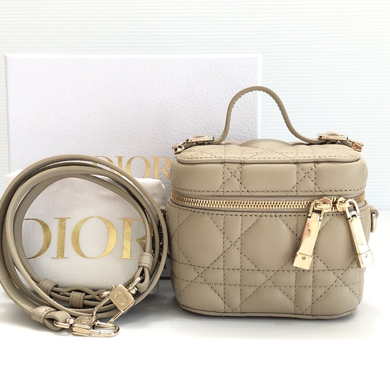 (New) Lady Dior Micro Vanity Case Black GHW Fullset (No Rec)🙏