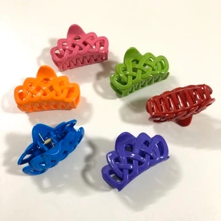 กิ๊บหนีบผม ลายตาข่าย No.23 (6 ชิ้น / แพค) Hair Claw Hair Clip
