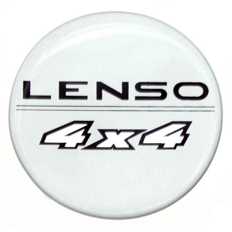 ราคาต่อ 2 ดวง สติกเกอร์ LENSO 4X4 แลนโซ่ สติกเกอร์เรซิน sticker rasin ขนาด 67 มิล