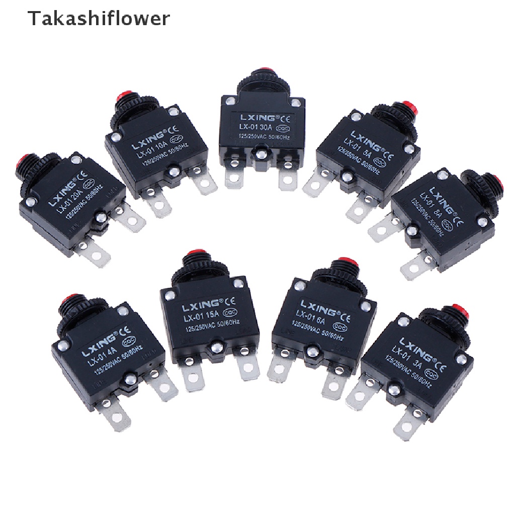 Takashiflower ฟิวส์เบรกเกอร์ทรงกลม 3A 4A 5A 6A 8A 10A 15A 20A - รูปที่ 3