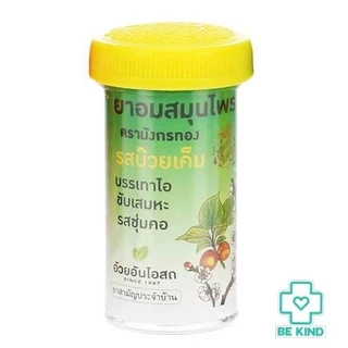 ลูกอมสมุนไพร รสบ๊วยเค็ม 100 เม็ด ตรามังกรทอง (อ้วยอันโอสถ)