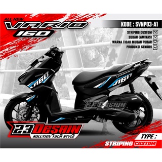 สติกเกอร์ตัด 160 องศา อุปกรณ์เสริม สําหรับรถจักรยานยนต์ Honda Vario 160 Vario 160 2022 160 SVNP03