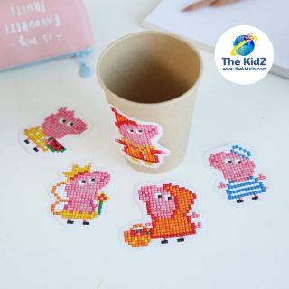 Sticker crystal diy 🐷(peppa pig) 5 ภาพ