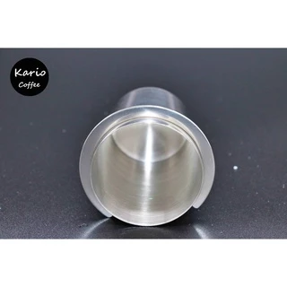 ถ้วยโดส กระบอก รองผงกาแฟไม่ให้หก 51mm 53mm 58mmงผง กระบอกโดสกาแฟ Silver ถ้วยสแตนเลส ตวงเมล็ด มีให้เลือกสองสี