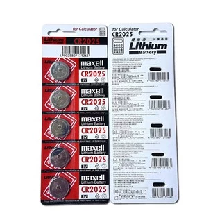 ถ่าน maxell ถ่านกระดุม ของแท้ 💯%( 1แผงละ 5ก้อน ) made in Japan CR2032 /CR2025/CR2016 3V