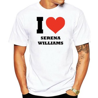 เสื้อยืดแขนสั้น พิมพ์ลายเทนนิส I Love Serena Williams Wimbledon Champs สีขาว สีเทา เหมาะกับของขวัญคริสต์มาส สําหรับผู้ชา
