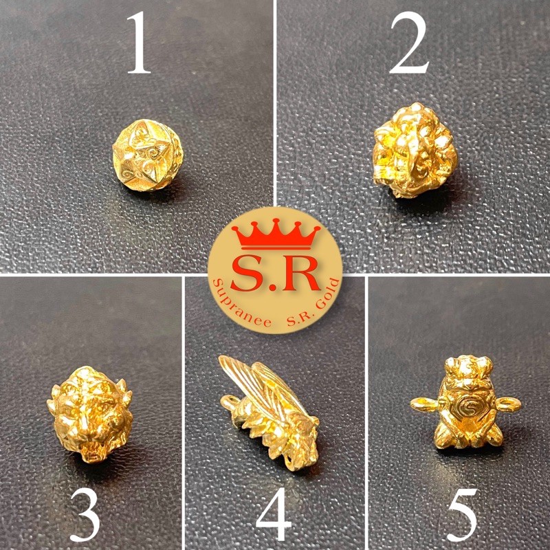 อะไหล่ร้อยสร้อยAmulet ลูกอม พระพิฆเนศ แมลงทับ กบกินเดือน byสุปราณีเอสอารโกลด์ SRZ45