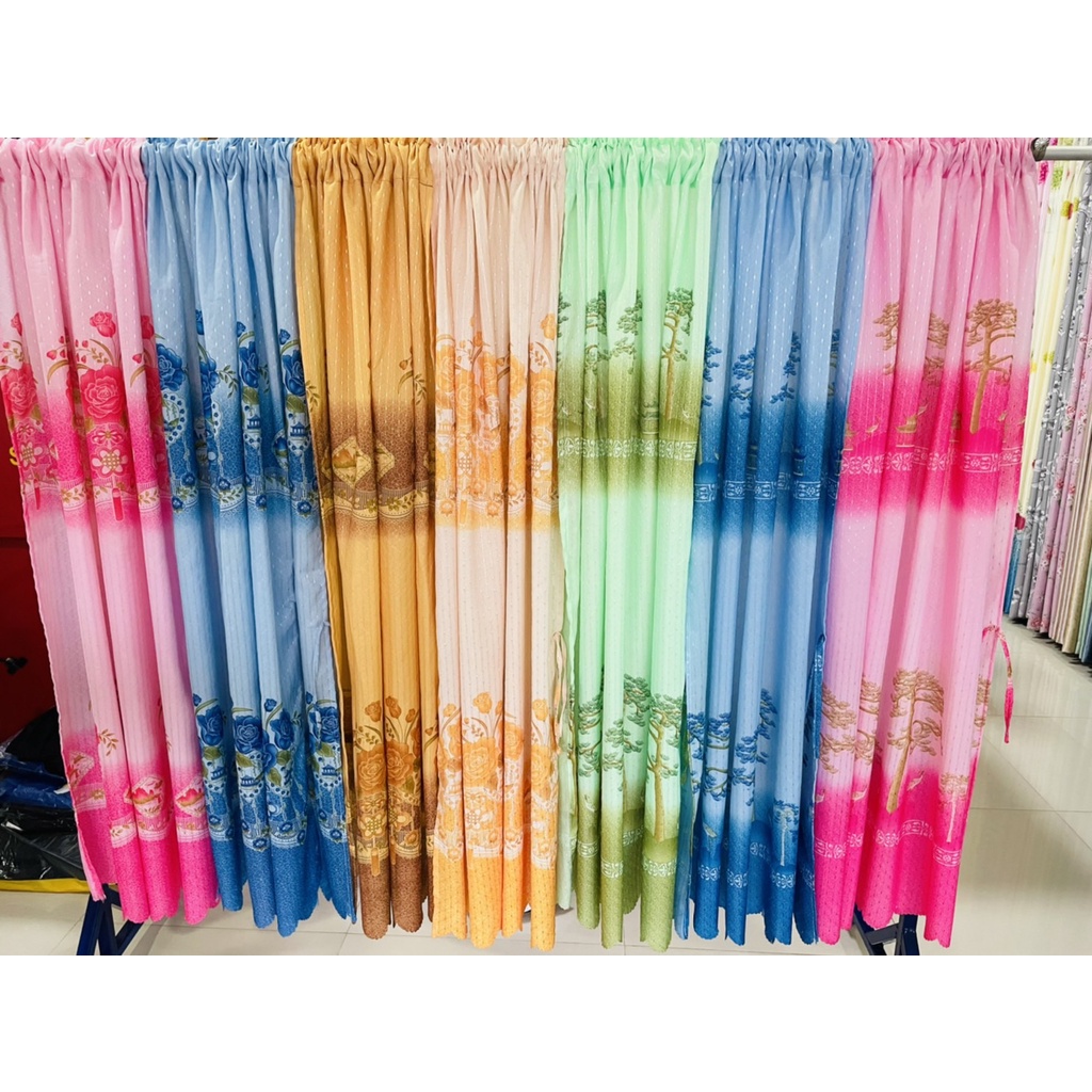 💥ม่านประตู แถมลวด+ตะขอครบชุด💥 ติดตั้งได้เลย ขนาดกว้าง 100 ซม. สูง 220ซม. พร้อมส่งทุกสี🔥