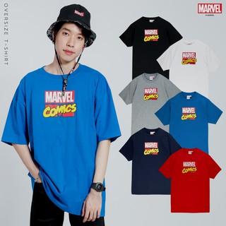 Marvel Iconic Logo Oversize T-shirt : เสื้อยืดโอเวอร์ไซส์ มาร์เวล FT0320-008-013 (Shopohlunla)