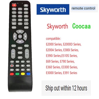 รีโมตคอนโทรล สําหรับ Skyworth E2000 Series E2000D Series E200A Series E380i Series E390i Series E510S Series