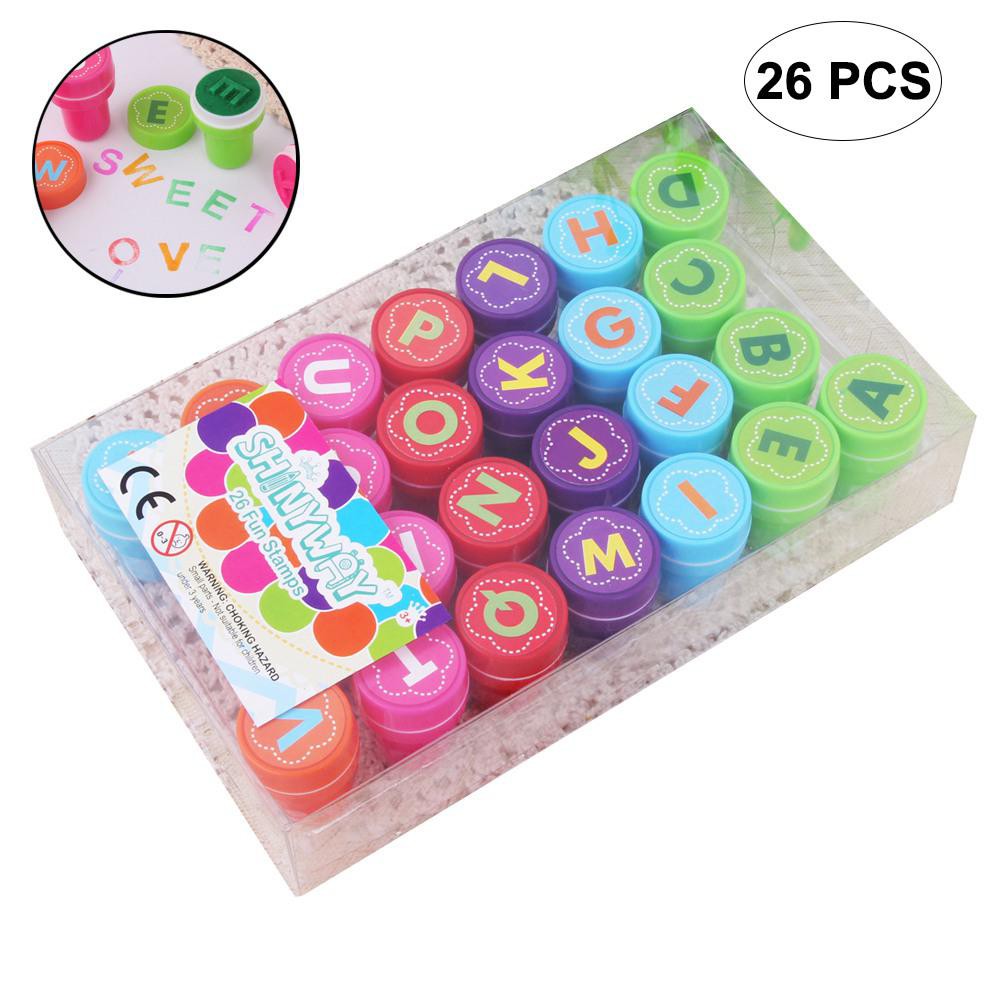 Toys & Games 26pcs Animal Assorted Stamps Kids Self-ink Stampers Plastic  Stampers for Kids 