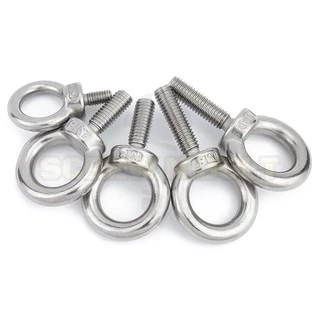 สกรู น็อต อายโบลท์ สแตนเลส 304 เกลียวมิล หยาบ M3 M4 M5 M6 / Lifting Eye Bolt, SUS304