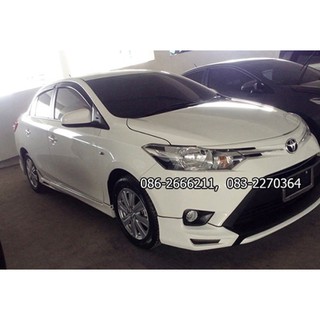 ชุดเเต่งรถ ชุดเเต่งรถยนต์ ชุดแต่งวีออส Toyota Vios 2013 2014 2015 2016 D1 สเกิร์ตรอบคัน จาก Tp-Autopart