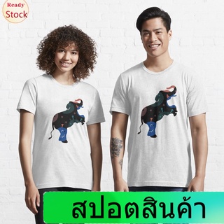 เสื้อยืดแขนสั้น Elephant Animal Zoo (376) Essential T-Shirt Short sleeve T-shirts