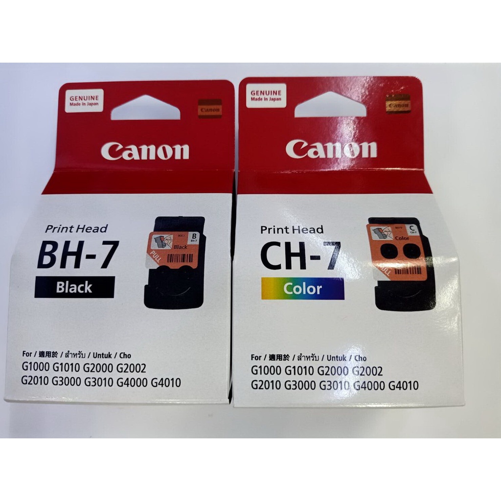 Canon หัวพิมพ์ A91+A92 /BH-7+CH-7 BLACK+COLOUR G-seriesทุกรุ่น แพ็คคู่ดำ+สี ของแท้100% ม