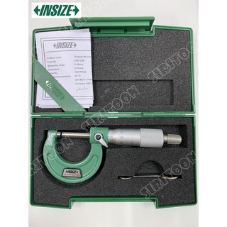 ไมโครมิเตอร์ วัดนอก ขนาด 0-25mm. INSIZE รุ่น 3203-25A (Outside Micrometer) (**สินค้าใหม่**)