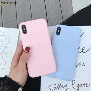 Huawei Y9 Y5 2019 2018 เคสโทรศัพท์ สีแคนดี้ สีสันสดใส เคลือบด้าน สด เรียบง่าย น่ารัก สีพื้น ซิลิโคนนิ่ม TPU เคส