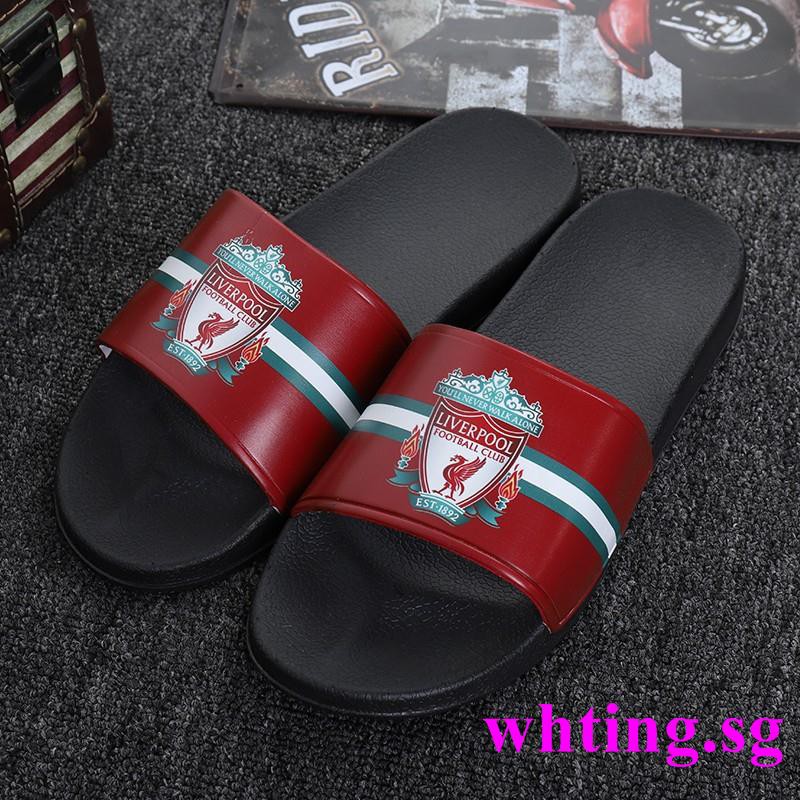 สินค้าพร้อมLFC Manchester MC MU Liverpool FC Football Team LOGO Slippers Chelsea AS Team LOGO Club LOGO Casual Slippers YNWA