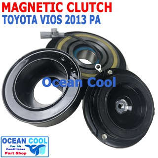 คลัชคอมแอร์ โตโยต้า วีออส 2013 - 2015  PA MGC0051 Magnetic Clutch toyota vios  ชุดหน้าคลัชคอมแอร์ สำหรับคอม 10PA