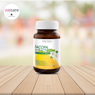 Vistra Bacopa Extract 300mg 30เม็ด (1ขวด) วิสตร้า สารสกัดจากพรมมิ