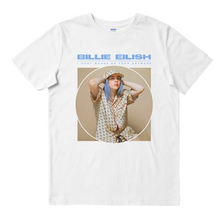 Tshirtคอลูกเรือcrew neckBillie EILISH - ห้ามผู้หญิง | เสื้อยืด พิมพ์ลายวงดนตรี | เพลงเมอร์ช | Unisex | เสื้อยืด พิมพ์ลาย