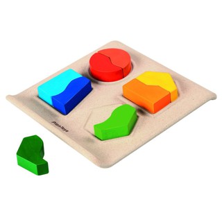 PlanToys 5647 Shape Matching ของเล่นไม้ เสริมสร้างจิตนาการ ถาดจับคู่รูปทรง