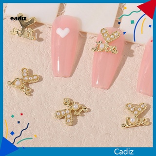 Cadi เครื่องประดับตกแต่งเล็บ สไตล์เรโทร สีสดใส 20 ชิ้น