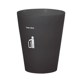 ดีเคดับบลิว ถังขยะทรงกลม สีเทาทึบ ขนาด 9 ลิตร DKW solid gray round trash bin size 9 liters