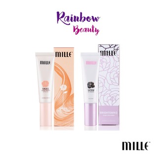 RainbowBeauty999: Mille Snail Bright Primer Brightening Aura Collagen มิลเล่ สเนล ไบร์ทเทนนิ่ง ไพรเมอร์ ชนิดหลอดบีบ 30g