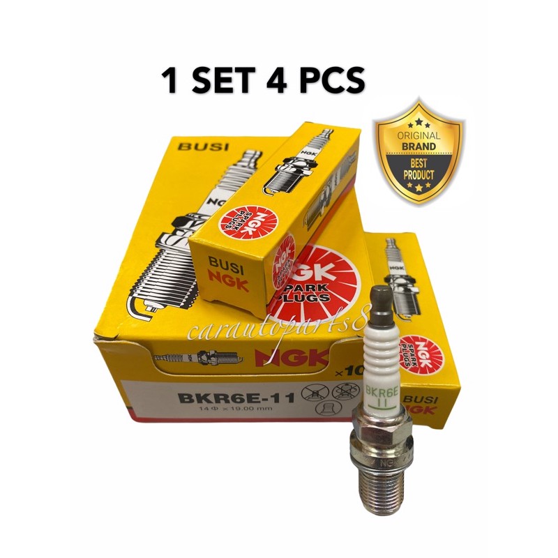 BKR6E-11 NGK SPARK PLUG PROTON WAJA 1 ชุด/4 ชิ้น