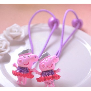 ยางรัดผม Peppa Pig สีม่วง