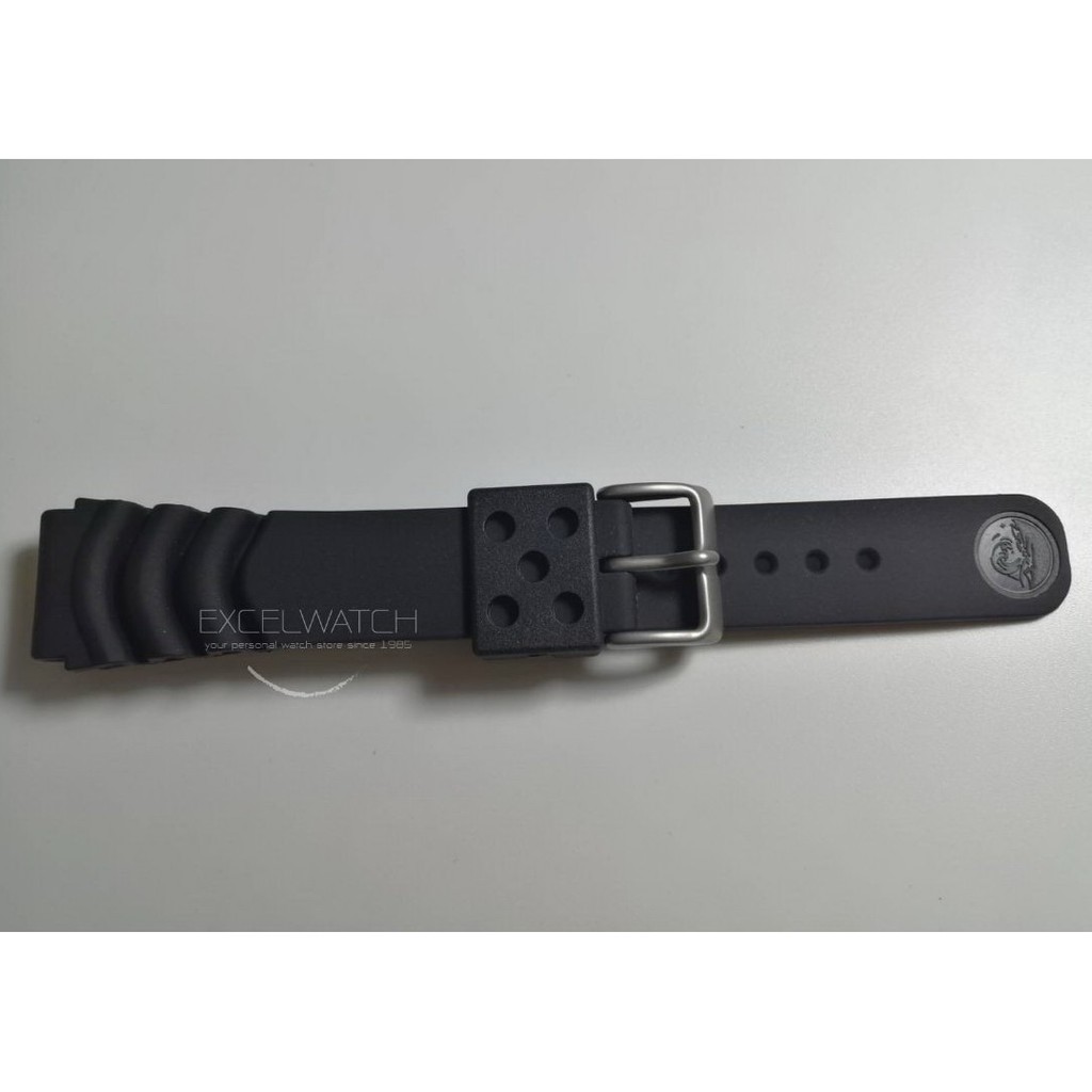 SEIKO สายนาฬิกาไซโก้ยางสีดำ 20mm