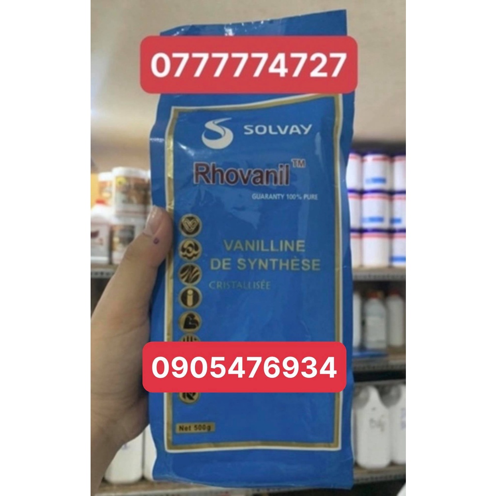Vanilla Rhovanil Solvay French Vanilla Powder Pack 500g - Vanilline de synthese